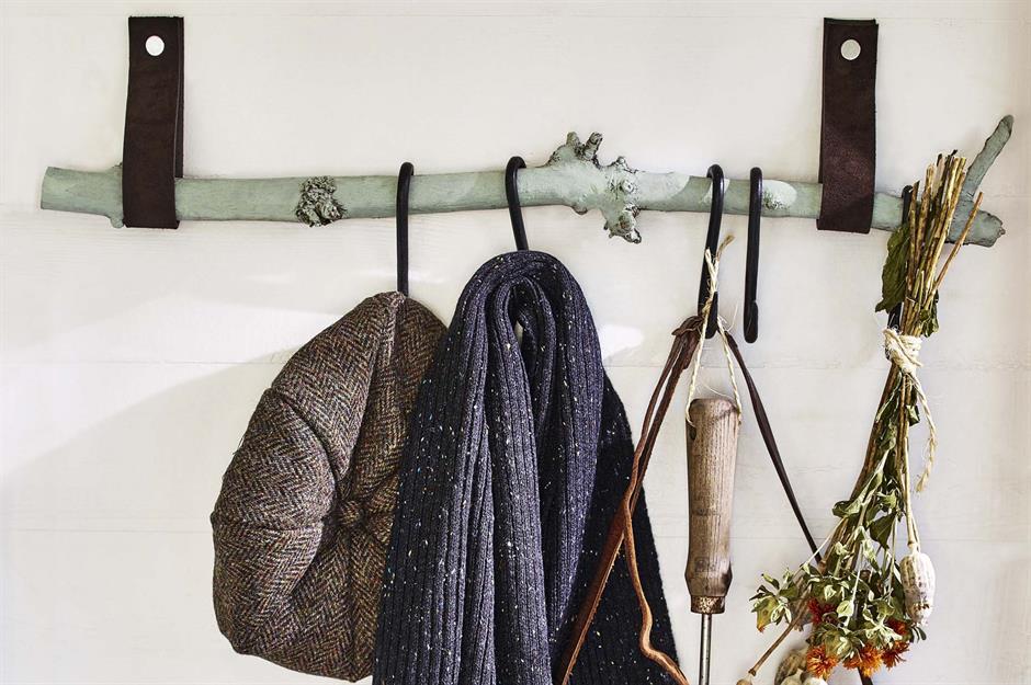 Create a unique coat rack